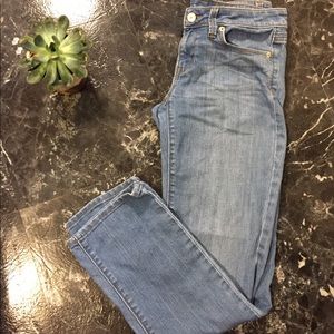LOFT modern straight crop jeans